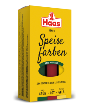 Haas Speisefarben R/G/G 3x20g