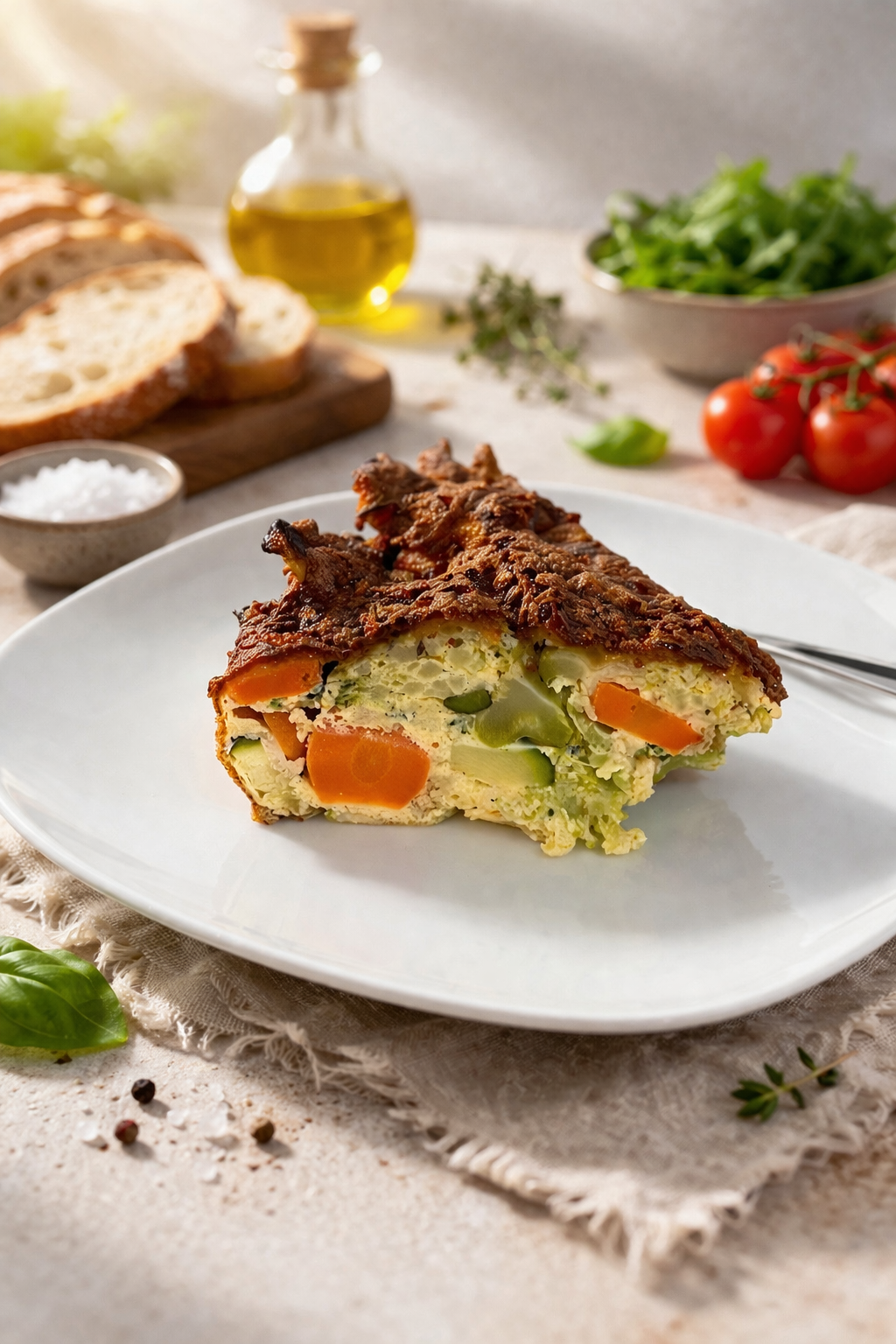 Gemüse-Frittata aus dem Airfryer