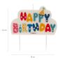 Preview: Dekora Happy Birthday Kerze 10,6cm
