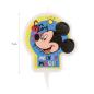 Preview: Dekora Mickey Mouse 2D Geburtstagskerze 7,5cm