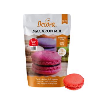 Decora Macaron-Mix Pulver rot, 250g