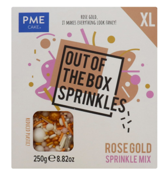 PME XL Out the Box Sprinkle Mix - Rose Gold 250g
