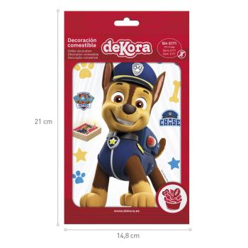 Dekora CHASE PAW PATROL Silhuette Oblate 14,8x21cm
