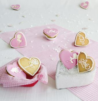 Preview: Städter Präge-Ausstecher mit Auswerfer Sweet Heart 5-tlg