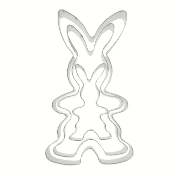 Preview: Dr.Oetker Hasen Ausstecher Set 3-teilig – süße Osterkekse für die ganze Familie