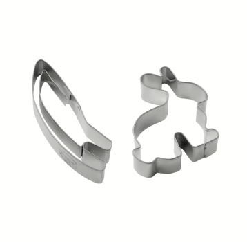 Preview: Dr.Oetker Tassenkeks Ausstecher Hase & Hasenohr – 2er Set für süße Osterideen