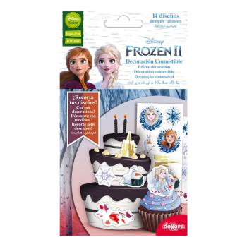 Dekora FROZEN 2 Oblaten Cupcake Aufleger zuckerfrei