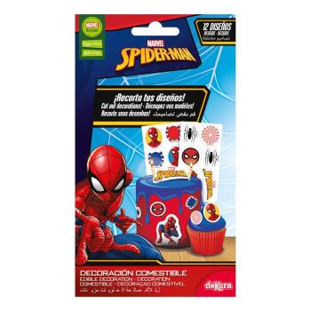 Dekora SPIDERMAN Oblaten Cupcake Aufleger zuckerfrei