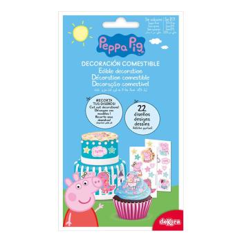 Dekora PEPPA PIG Oblaten Cupcake Aufleger zuckerfrei