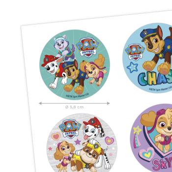 Preview: Dekora PAW PATROL Cupcake Aufleger 6 Stk. 5,8cm