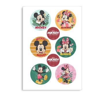 Preview: Dekora MICKEY & MINNIE Cupcake Aufleger 6 Stk. 5,8cm