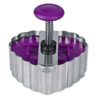 Preview: Städter Prägeausstecher Herz - 4,5 cm Lila / Violett