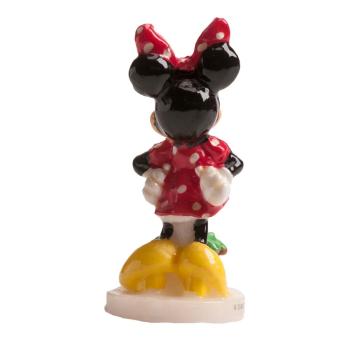 Preview: Dekora MINNIE MOUSE Geburtstagskerze 8cm