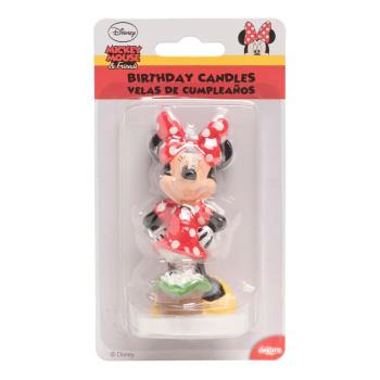 Preview: Dekora MINNIE MOUSE Geburtstagskerze 8cm