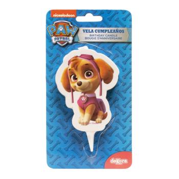 Preview: Dekora Paw Patrol Skye 2D Geburtstagskerze 7,5cm