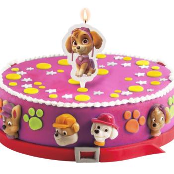Preview: Dekora Paw Patrol Skye 2D Geburtstagskerze 7,5cm