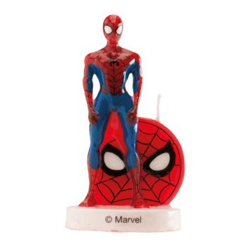 Dekora Spiderman 3D Geburtstagskerze 9cm