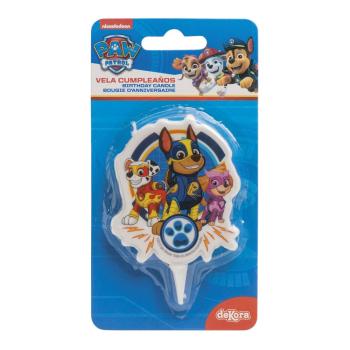 Preview: Dekora Paw Patrol 2D Geburtstagskerze 7cm