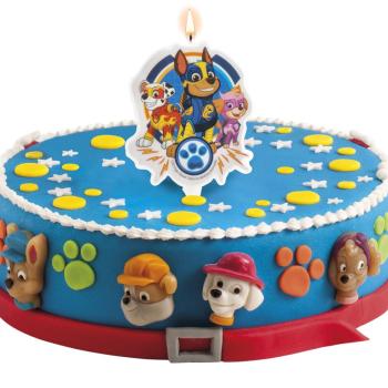 Preview: Dekora Paw Patrol 2D Geburtstagskerze 7cm
