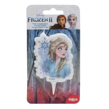 Preview: Dekora Frozen 2 Elsa 2D Geburtstagskerze 7,5cm