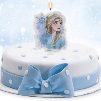 Preview: Dekora Frozen 2 Elsa 2D Geburtstagskerze 7,5cm