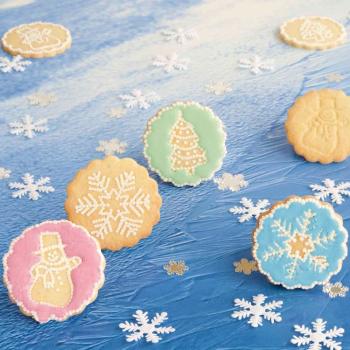 Preview: Städter Prägeausstecher Süßer Winter, 3 Wechselmotive 6,5cm