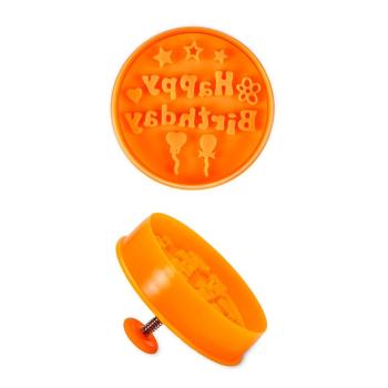 Preview: Städter Prägeausstecher Happy Birthday - 6,5 cm