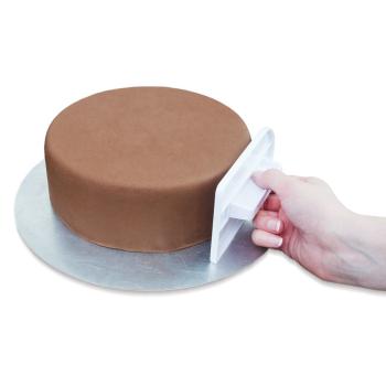 Preview: Städter Modellierwerkzeug Fondant-Glätter, weiß 8,5x15 cm