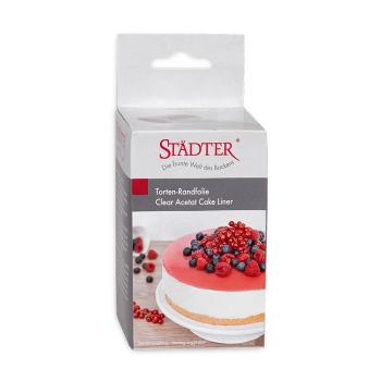 Preview: Städter Torten-Randfolie ca. 10 cm x 20 m Transparent