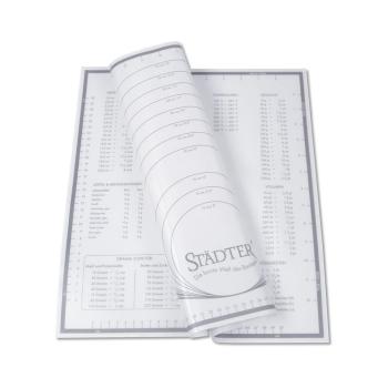 Preview: Städter Silikon-Unterlage - Maxi ca. 60 x 40 cm Weiß