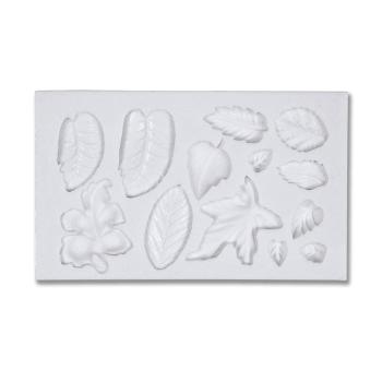 Städter Prägeform Blätter - 1–3 cm - 13er-Reliefform