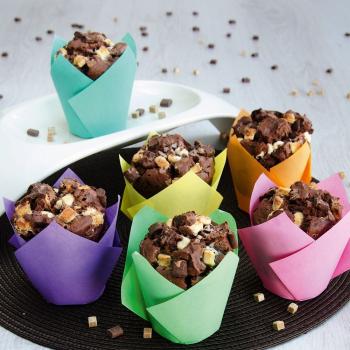 Preview: Städter Cupcake Backform Tulpe - ø 50 x 82 mm - 12 Stück