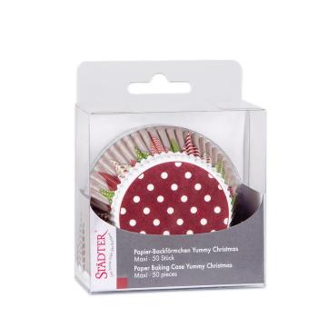Preview: Städter Papierbackform - 50 Stück, Yummy Christmas