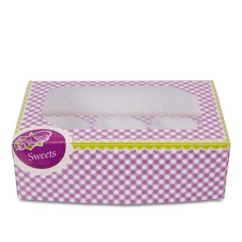 Städter 6er Muffinbox - 24x16,5x7,5 cm, Sweets - 6er