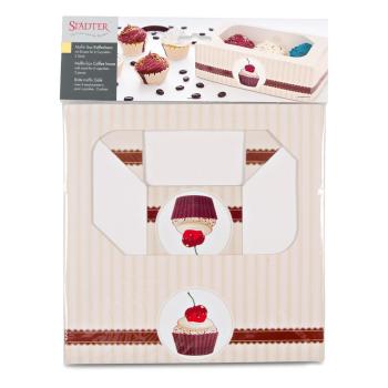 Preview: Städter 6er Muffinbox - 24x16,5x7,5 cm, Kaffeehaus