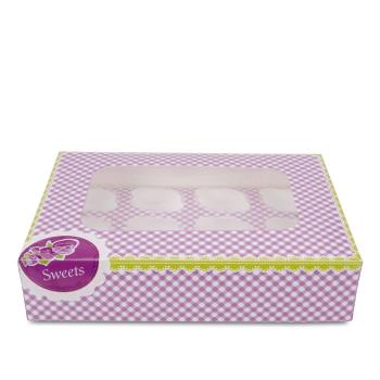 Städter 12er Muffinbox - 33x16,5x7,5 cm, Sweets