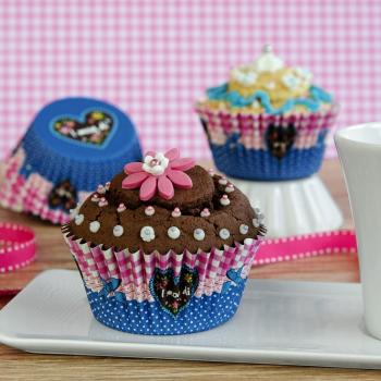 Preview: Städter  Papierbackform "I mog di" - 50 Stück