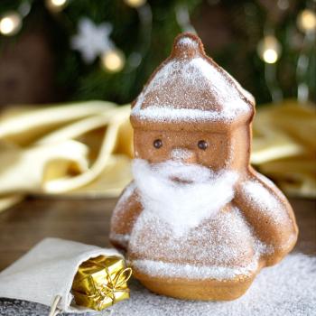 Preview: Städter We-Love-Baking 3D Santa Claus - 19x21x12 cm Silber
