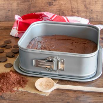 Preview: Städter We-Love-Baking Springform quadratisch - 23x23cm