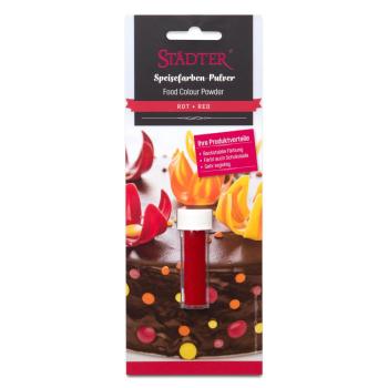 Städter Speisefarbe Pulver ROT 7ml