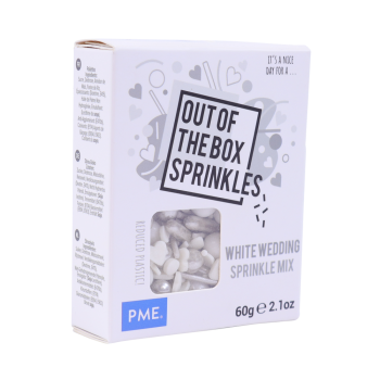 PME Out the Box Sprinkle Mix - White Wedding Hochzeit  60g