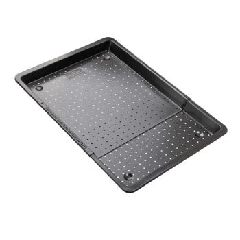 Zenker Black Metallic Backblech gelocht ausziehbar