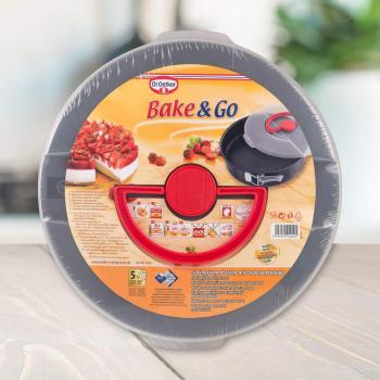 Preview: Dr.Oetker Springform mit Transporthaube "Bake & Go" 26cm