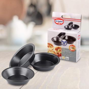 Preview: Dr.Oetker Mini Kuchen-/Pizzablech 3er-Set, 10cm