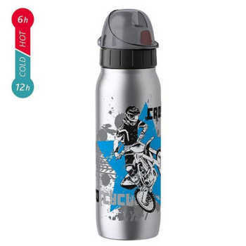 EMSA Drink2Go ISO2GO Kindertrinkflasche Motocross 0,5l