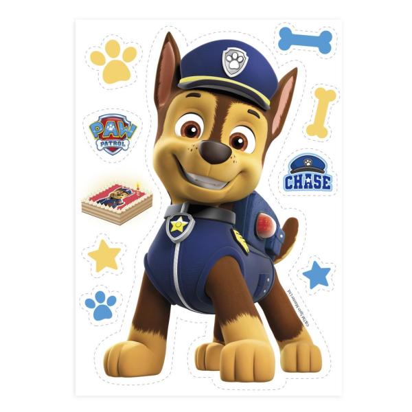 Dekora CHASE PAW PATROL Silhuette Oblate 14,8x21cm