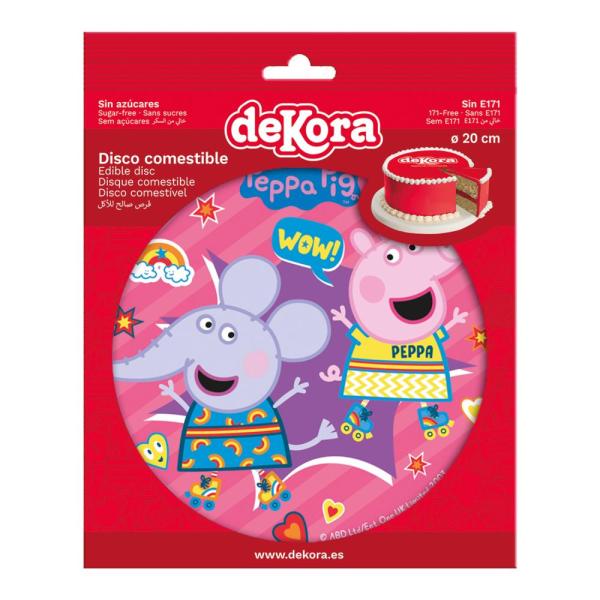 Dekora PEPPA PIG Torternaufleger Oblate rund 20cm