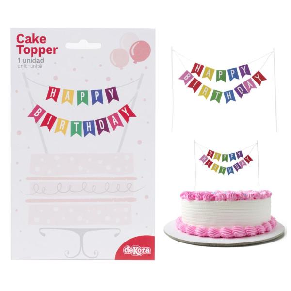 Dekora Happy Birthday Kuchen Topper