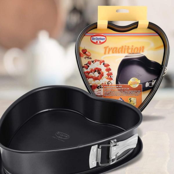 Dr.Oetker Herz Springform mit Auslaufschutzboden 25cm