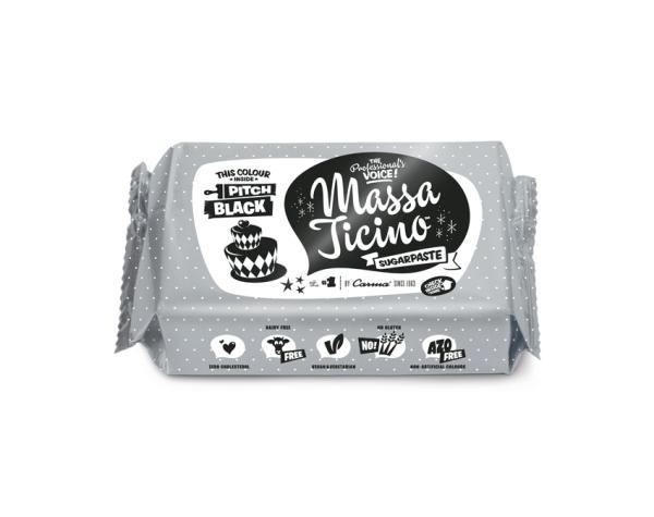 Massa Ticino Tropic Fondant  schwarz 250g